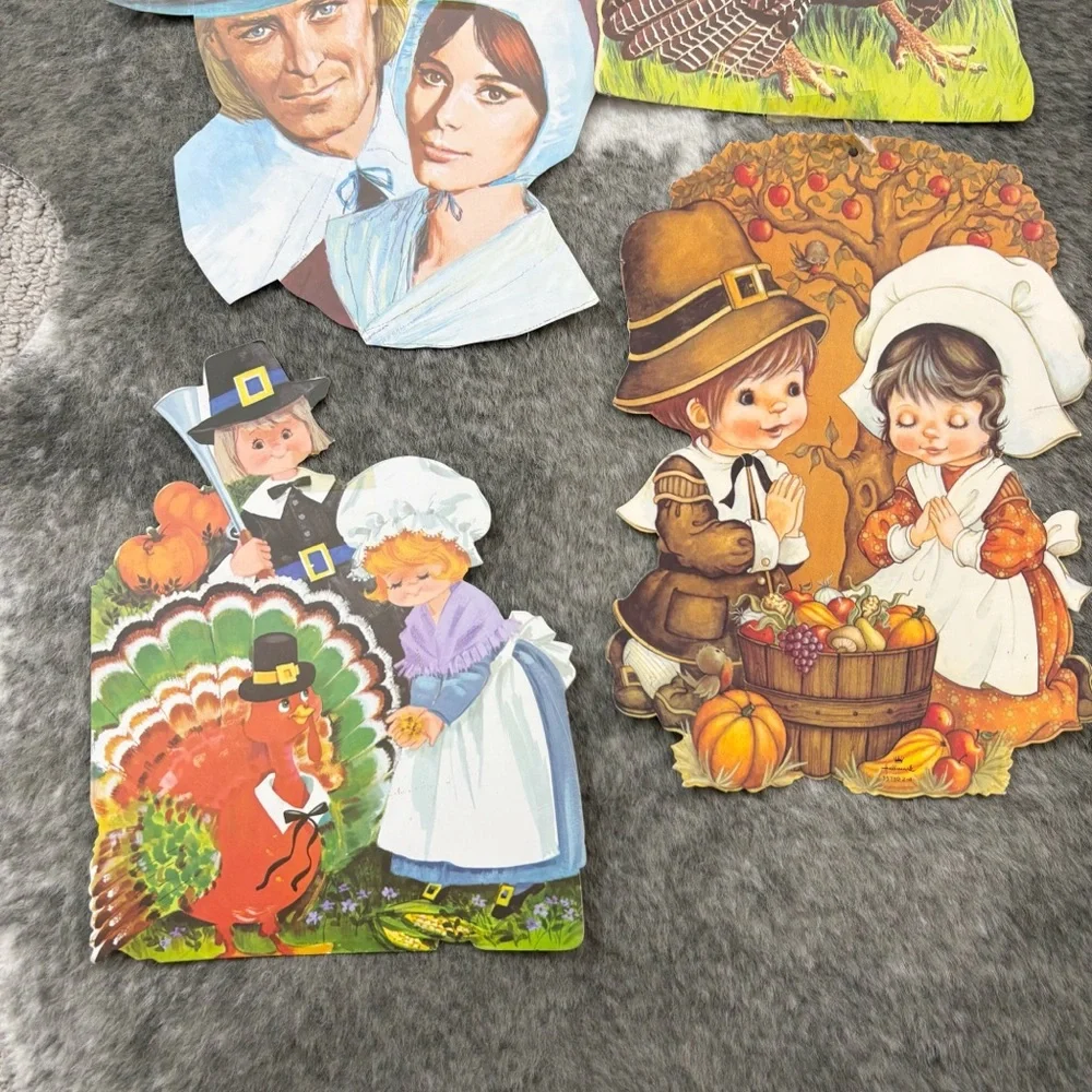 Vintage Thanksgiving Fall Harvest Paper Decorations
